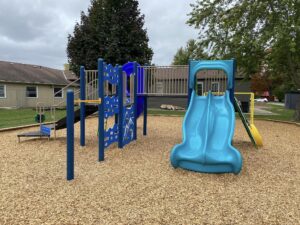 New outdoor play equipment