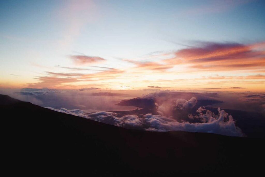 Sunset sky scene