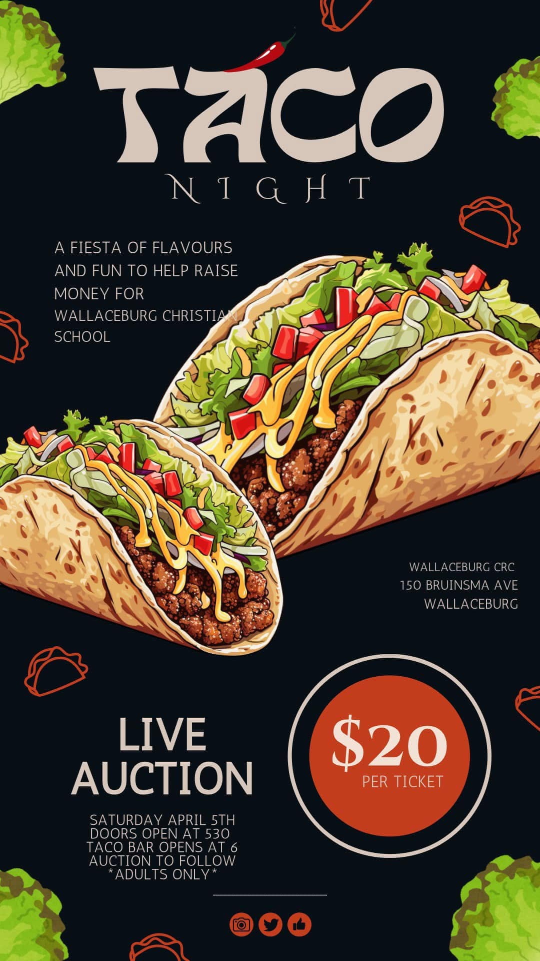 Taco Night Fundraiser Information